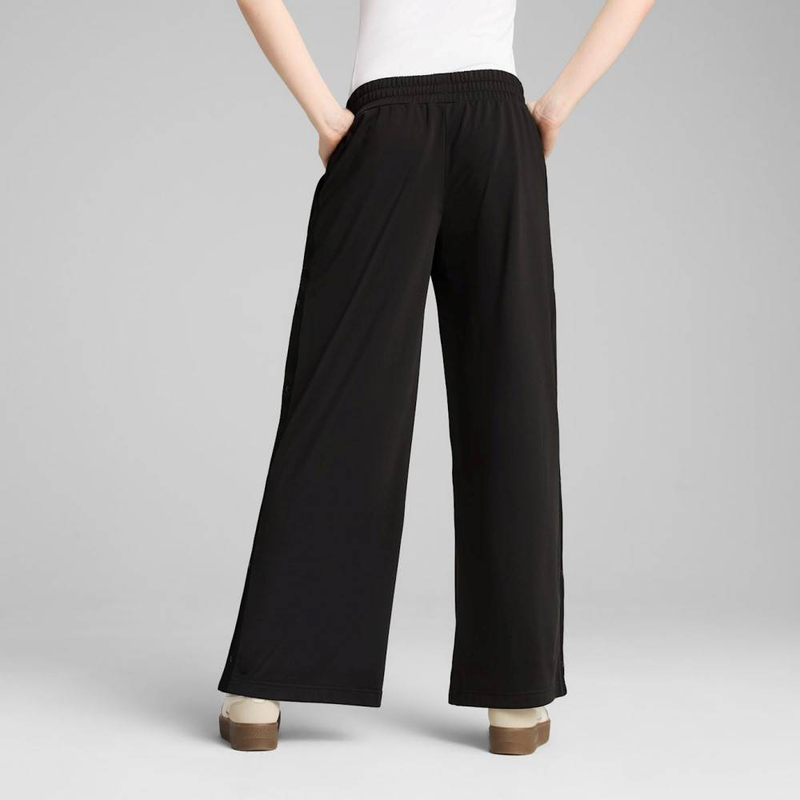 Puma wardrobe ess relaxed low rise popper pants op-null