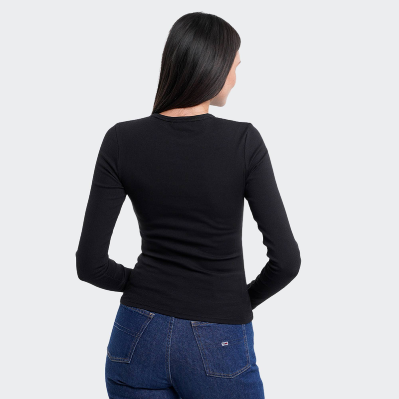 Slim essential rib longsleeve-null