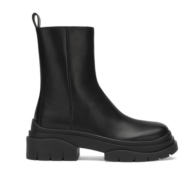 Ash sting leather boots, Black, medium