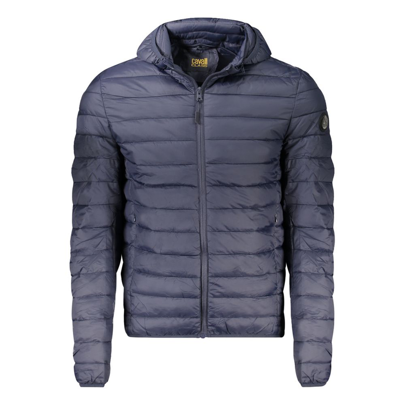 Blu polyester men's jacket-null