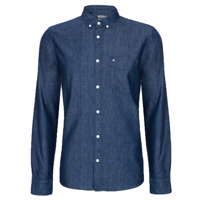 Calvin Klein jean shirt, Medium Grey/white-cool Grey, medium