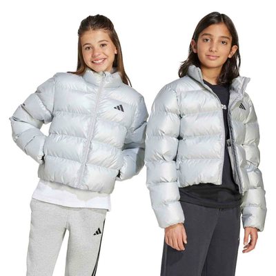 Adidas j sd glam jacket unisex, Silver, medium