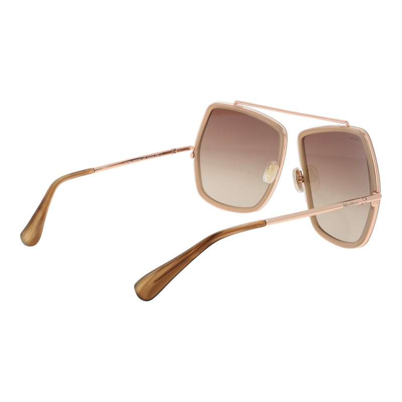 Beige metal sunglasses-null