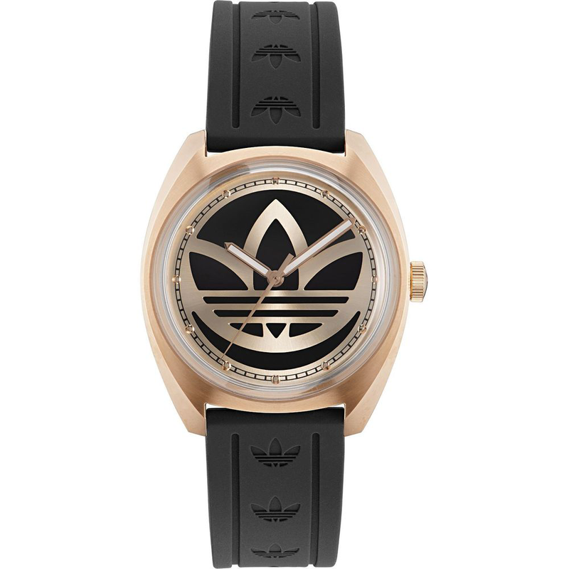 Black synthetic sport watch-null