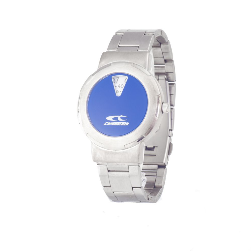 Gray stainless steel dress watch-null