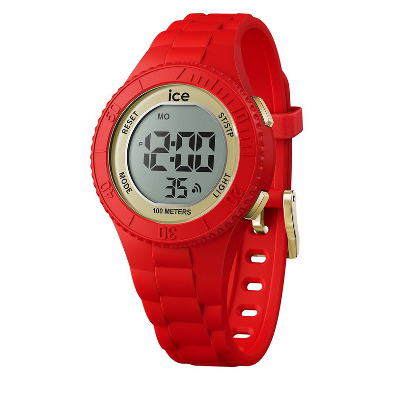 Multicolor synthetic digital watch-null