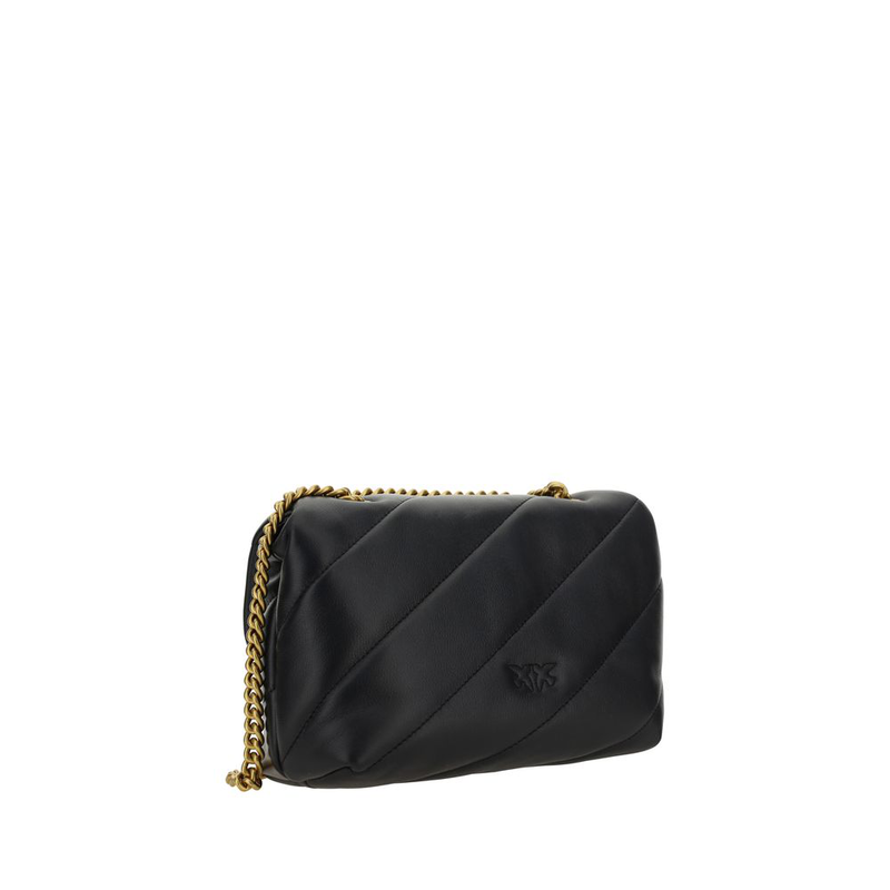Black calf leather bos taurus shoulder bag-null