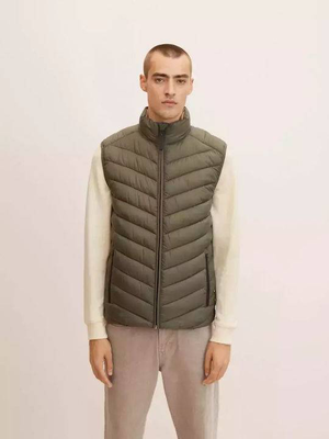 Lightweight vest coat mens, China Blue, medium