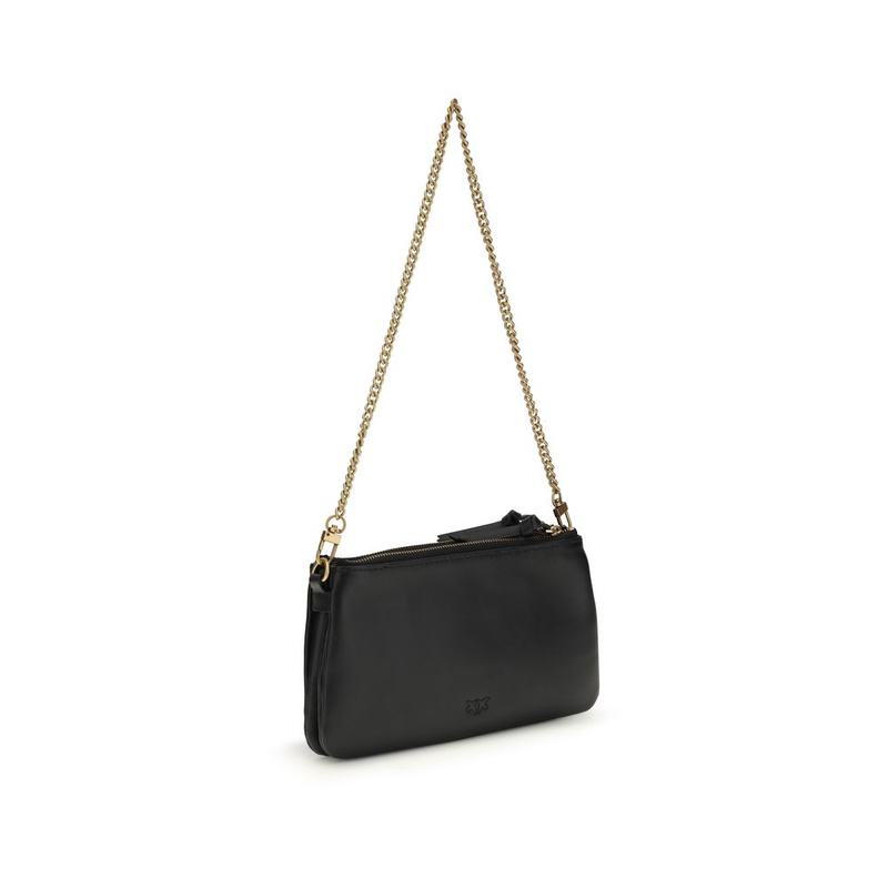 Black calf leather bos taurus shoulder bag-null