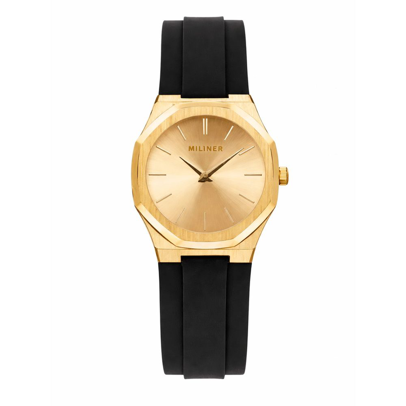 Black synthetic sport watch-null