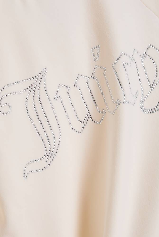 Madison classic velour outline diamante zip hoodie-null