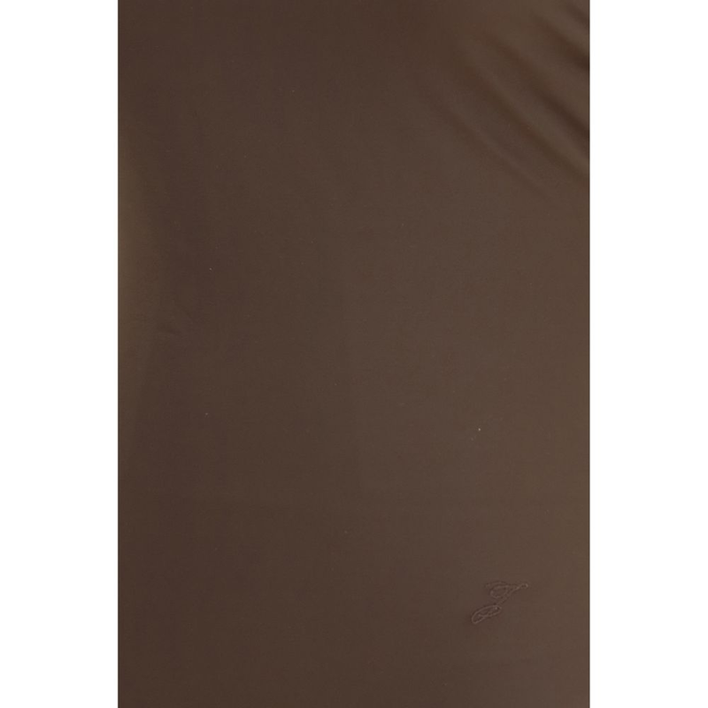Brown polyamide one-piece swimsuit-null