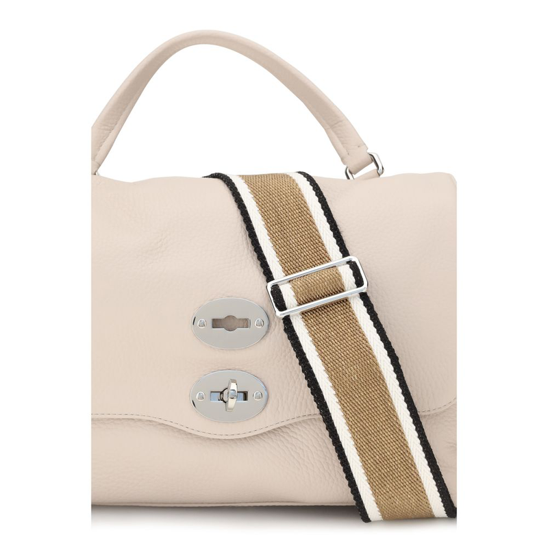 Beige calf leather bos taurus handbag-null