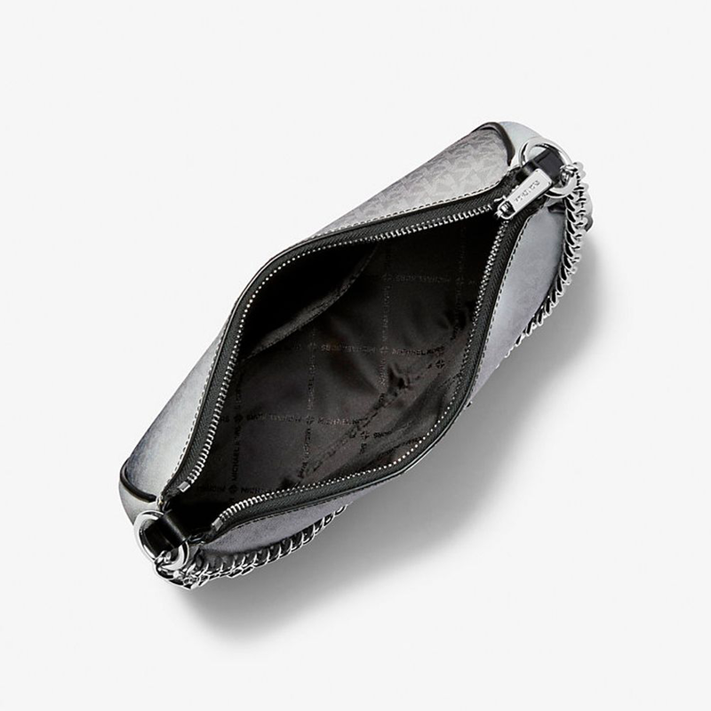 Multicolor canvas shoulder bag-null
