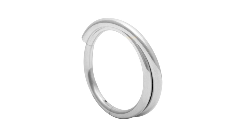 Surgical steel double clicker silver-null