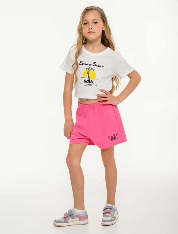 Bdtk junior girl's sets crop top & long shorts-null