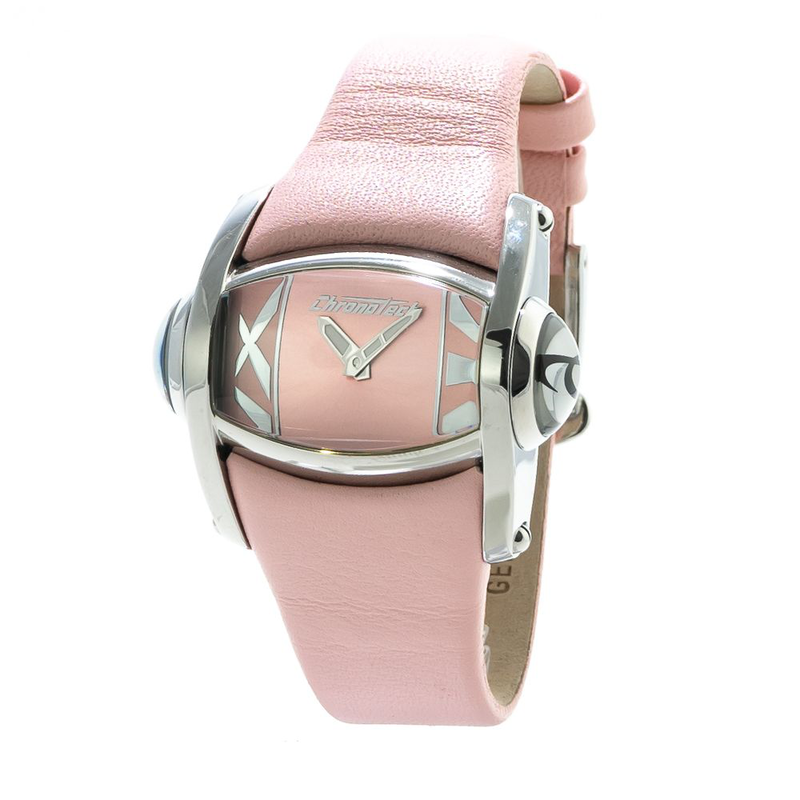 Multicolor leather dress watch-null