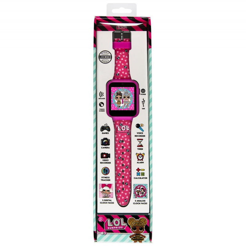 L.o.l surprise kids pink silicone strap touch screen smart watch-null