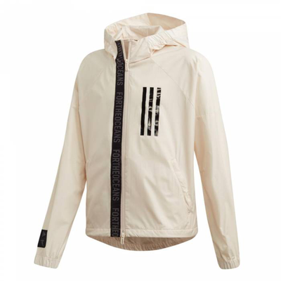 Parley girls windbreaker, Linen / Black, medium