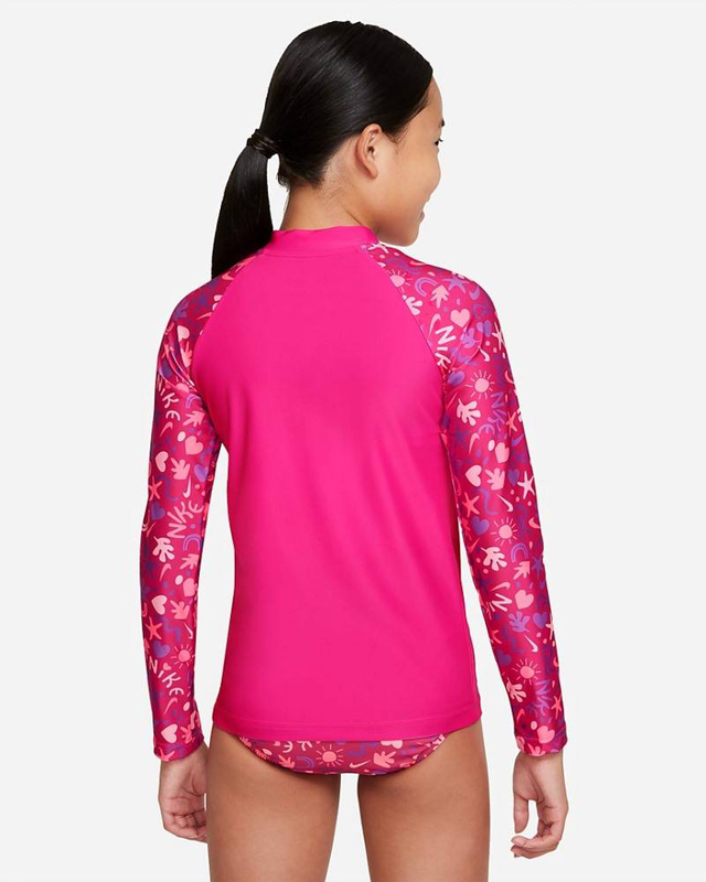 Product image: Girls fun forest long-sleeve zip hydroguard-null