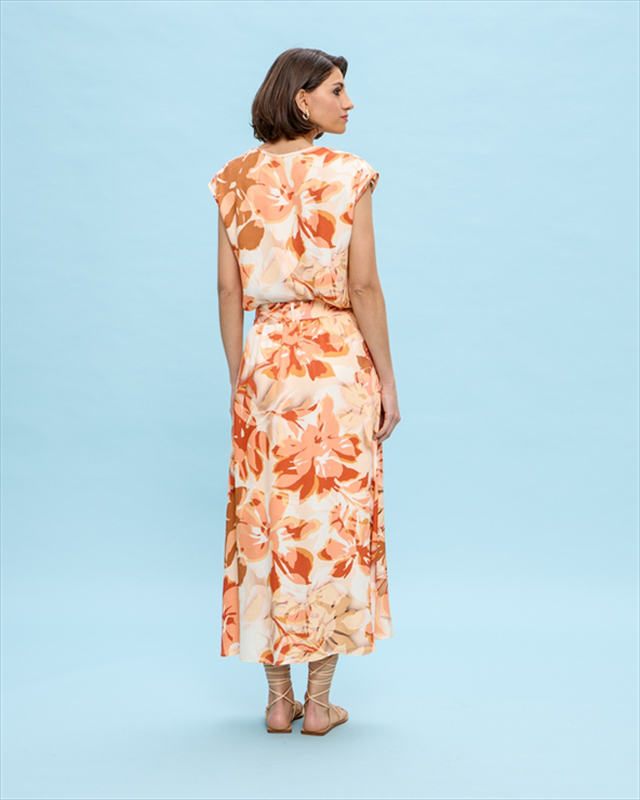 Long skirt printed image number null
