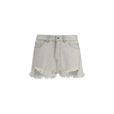 Beige cotton bermuda shorts, Beige, medium