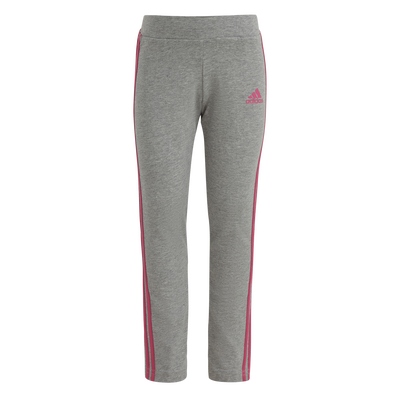 Adidas girls essentials 3-stripes leggings (ic3828), Grey, medium