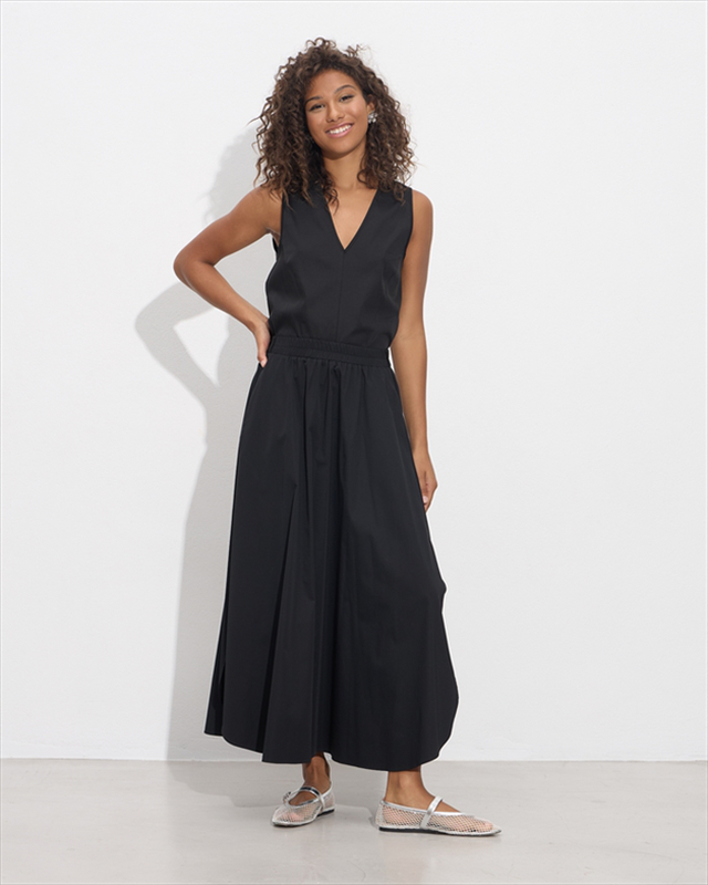 Skirt cotton split off-null
