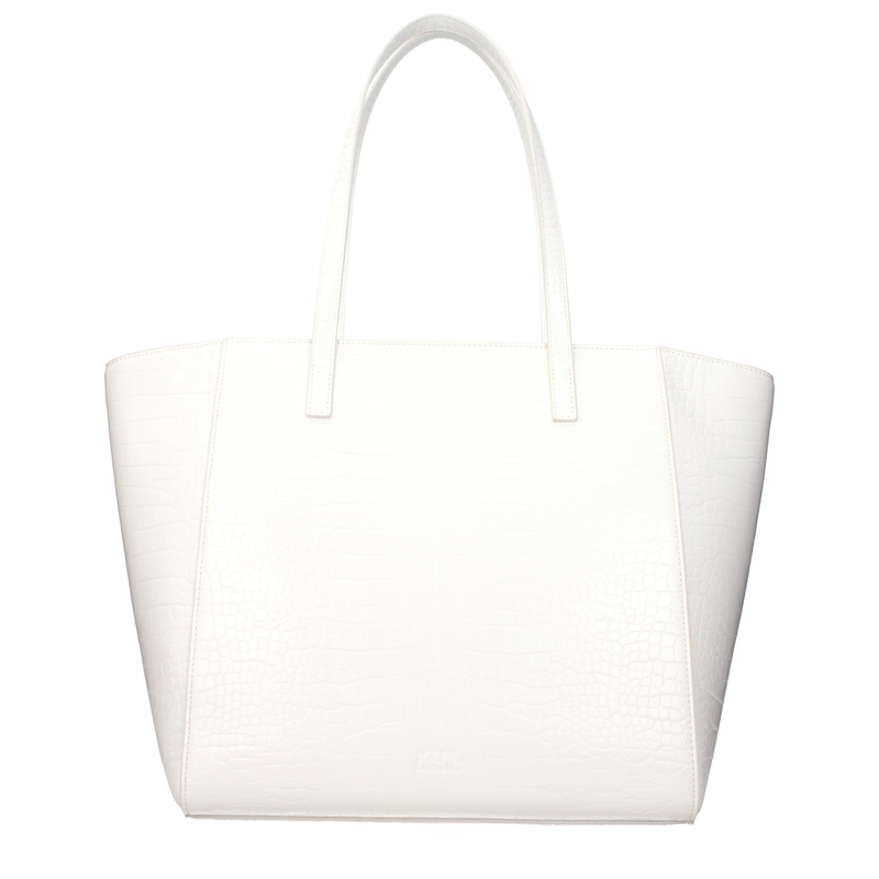 White polyethylene shoulder bag-null