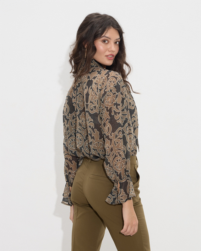 Blouse chiffon printed-null