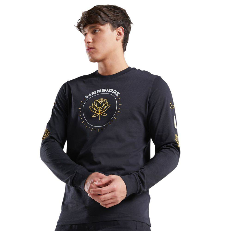 Nba golden stat warriors city edition long-sleeve t-shirt-null