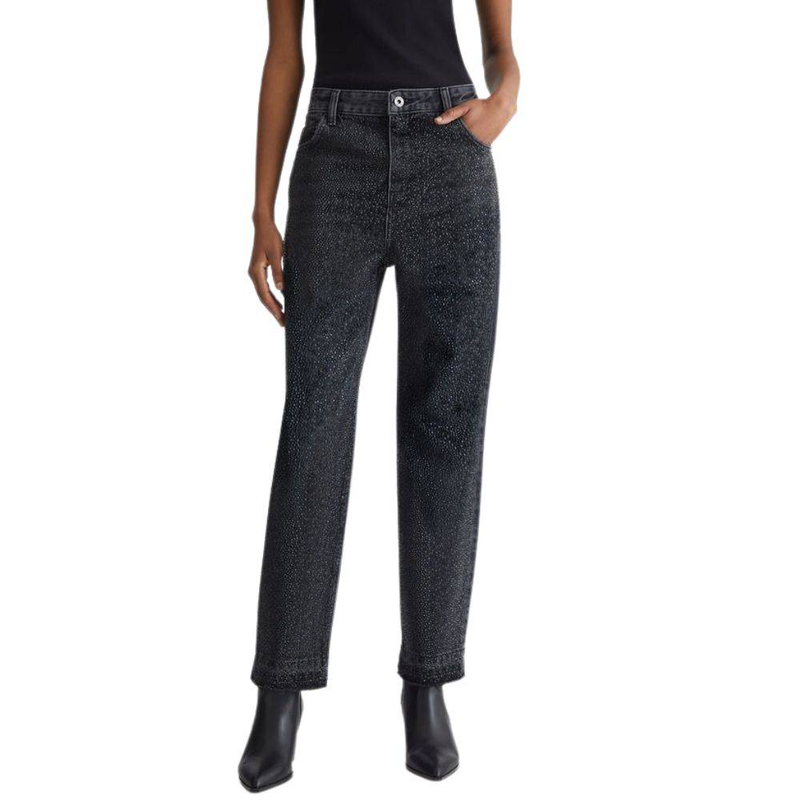 Product image: Liu Jo straight leg high waist embellished jeans-null