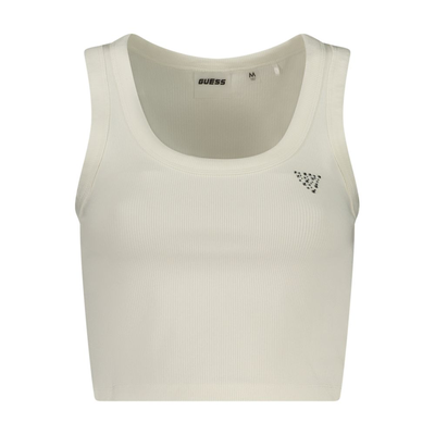 White viscose women's top, White, medium