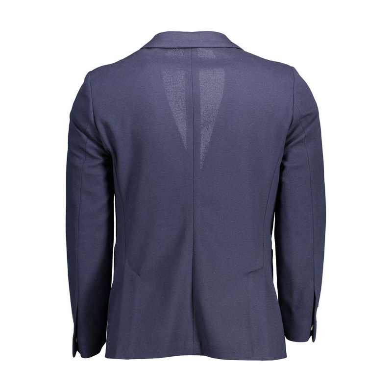 Blu polyester men's jacket-null