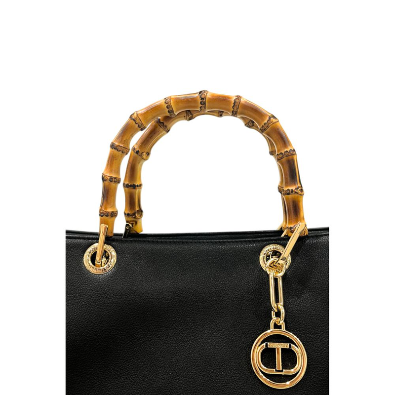 Black pu women handbag-null