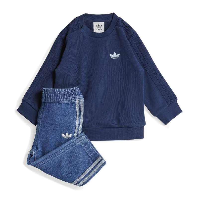 Adidas denim crew set-null