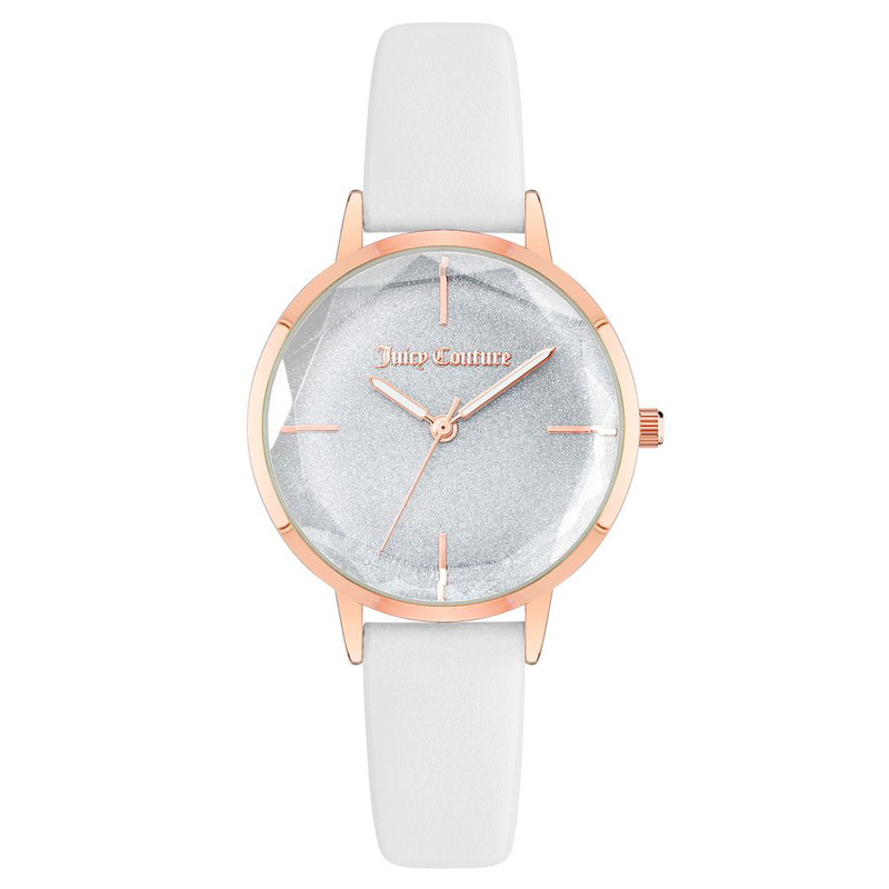 White plastic dress watch-null