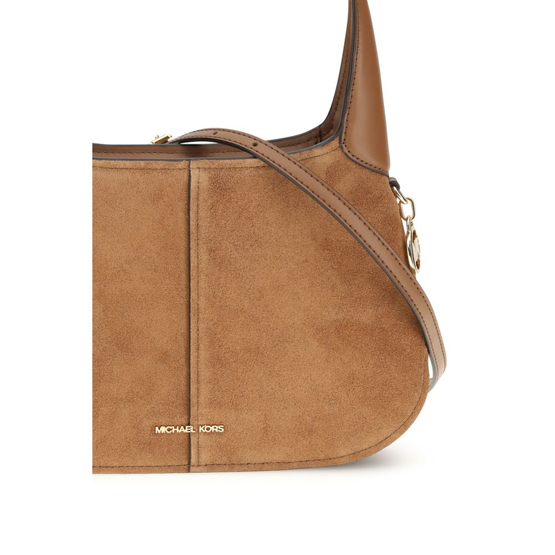 Beige calf leather bos taurus shoulder bag-null