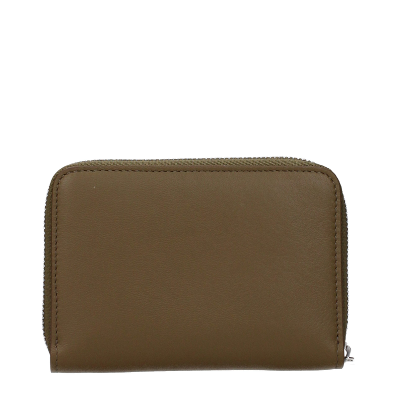 Brown leather wallet-null