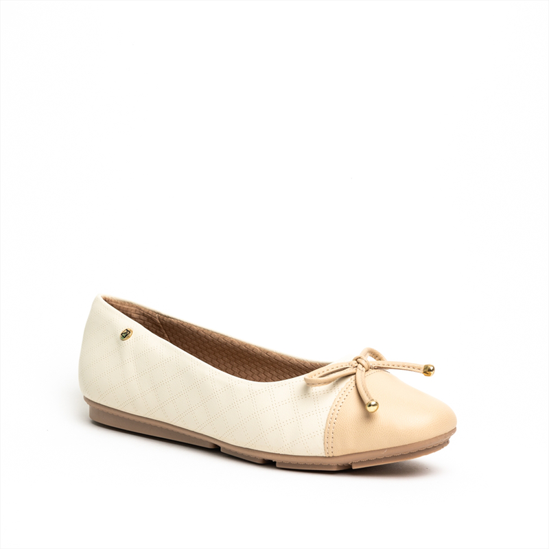 Piccadilly anatomic ballerina flat pumps with a bow-null