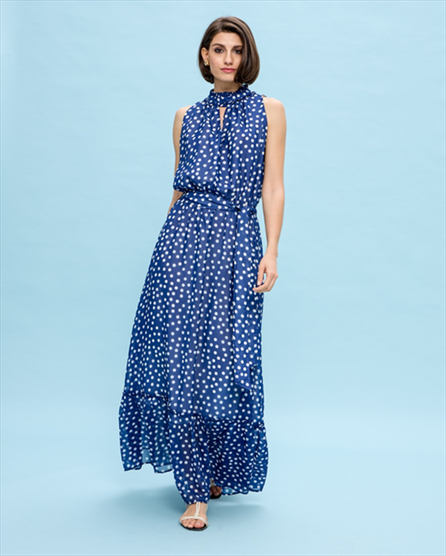 Maxi dress halter neck image number null