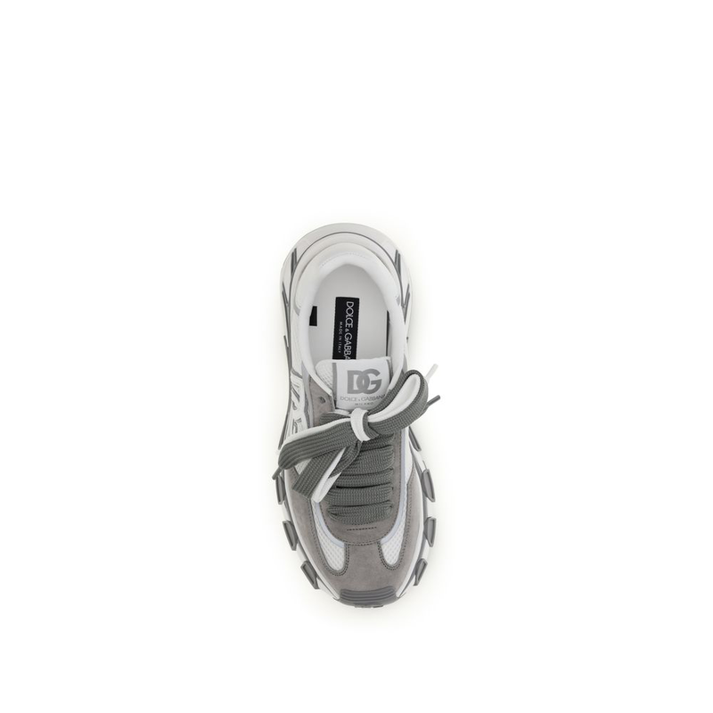 Gray calf leather bos taurus athletic sneakers-null