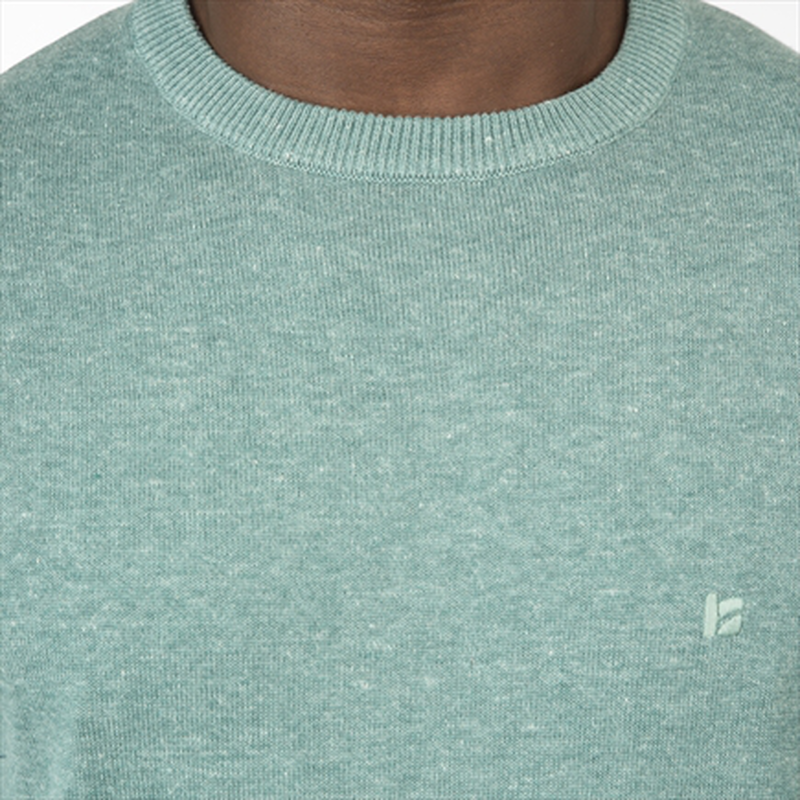 Basic cotton round neck knitwear-null