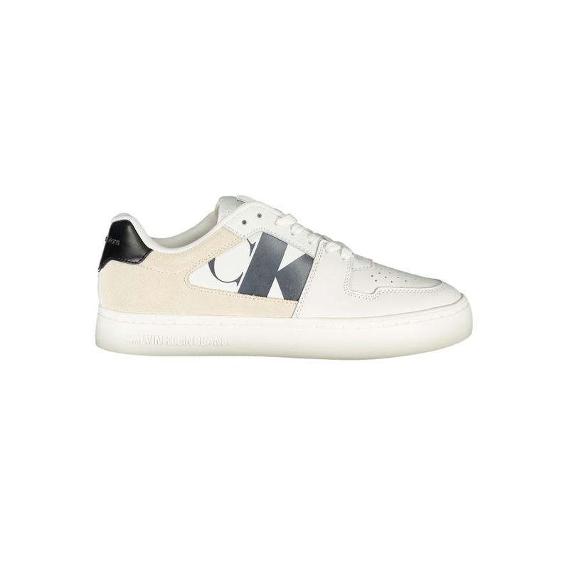 White polyurethane women sneaker-null