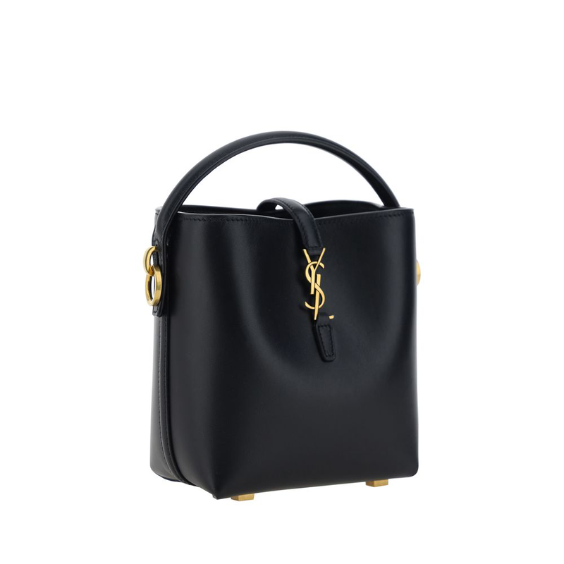 Black calf leather bos taurus shoulder bag-null