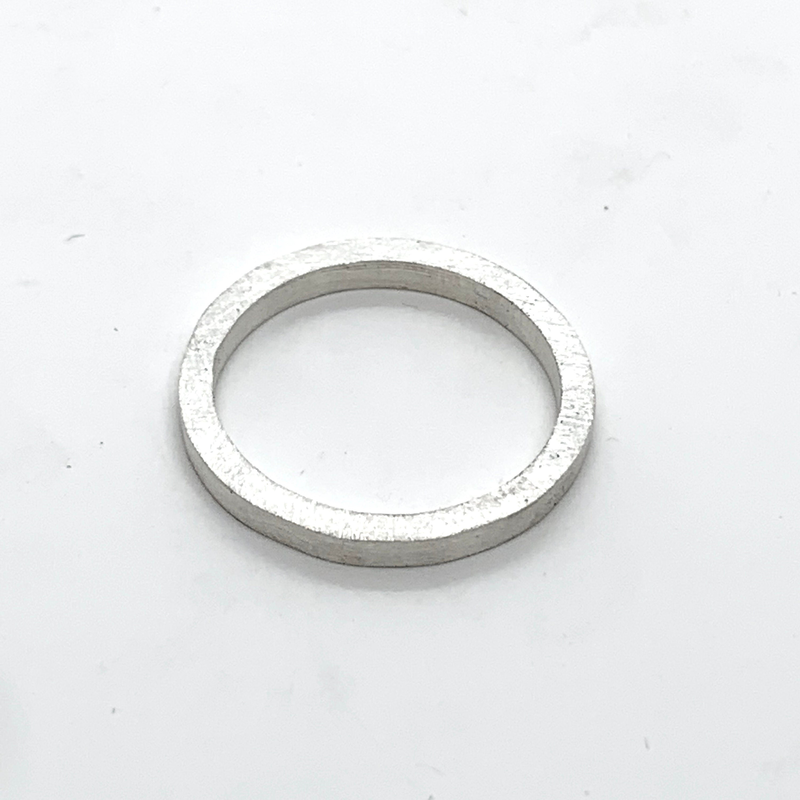 Ring pure silver 2mm band-null