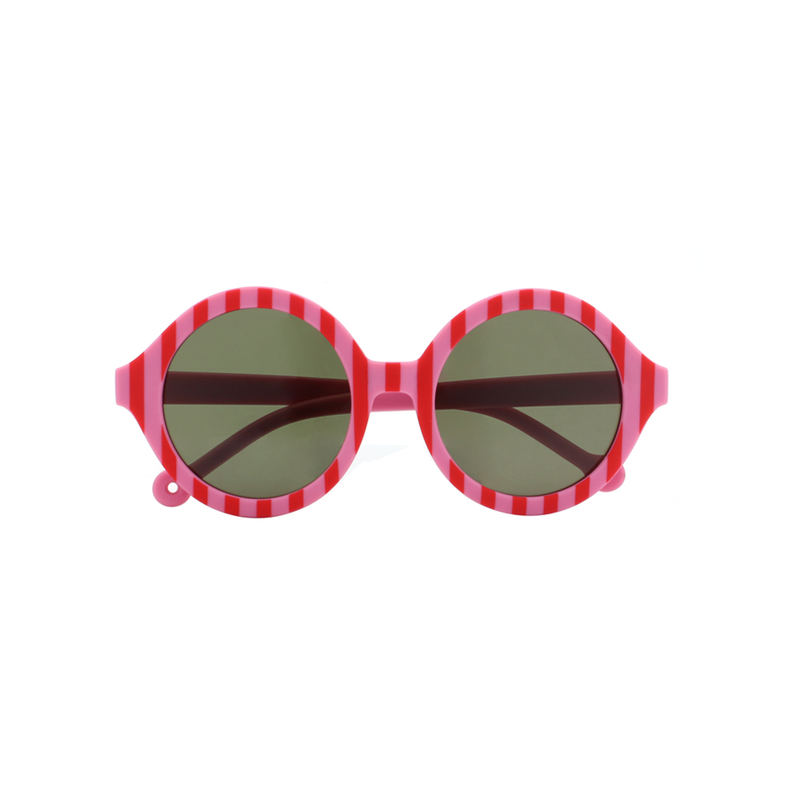 Medusa pink striped kids sunglasses, , medium image number null