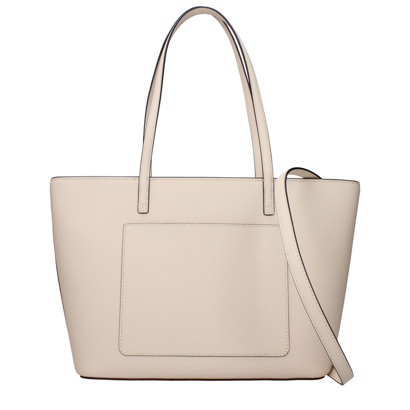 Beige leather shoulder bag-null