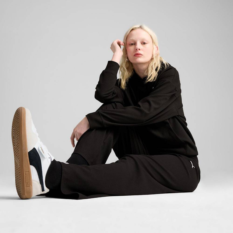 Product image: Essentials elevated high-waist straight leg rib pant-null