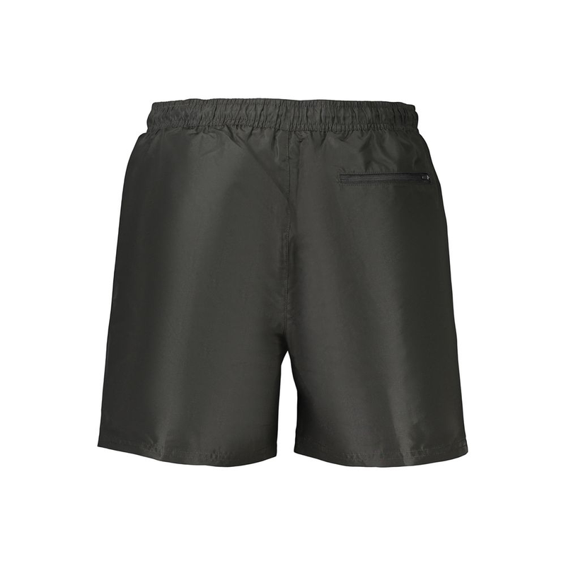 Black polyester men's short-null